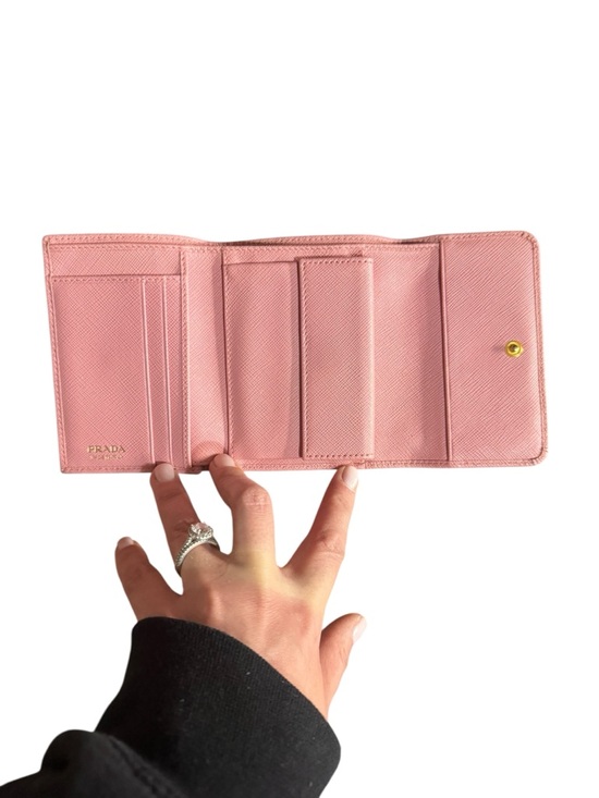 💖 PRADA Pink Compact Wallet | Gold Hardware 💖 - Picture 10 of 14